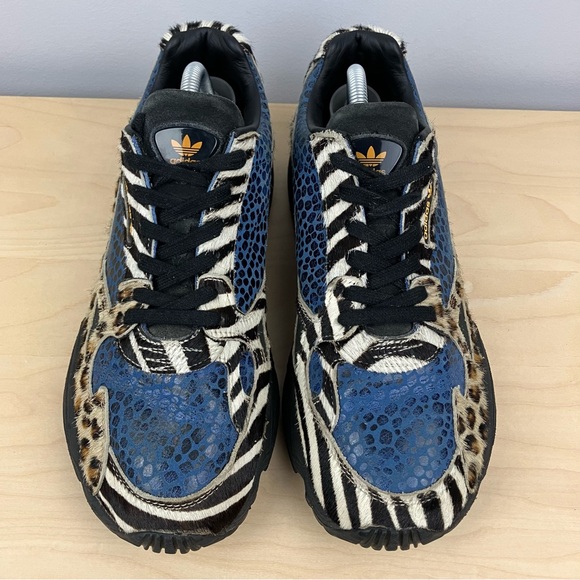 Adidas Women’s Size 10.0 Falcon Out Loud Animal Print Athletic Running Shoes - Picture 4 of 11